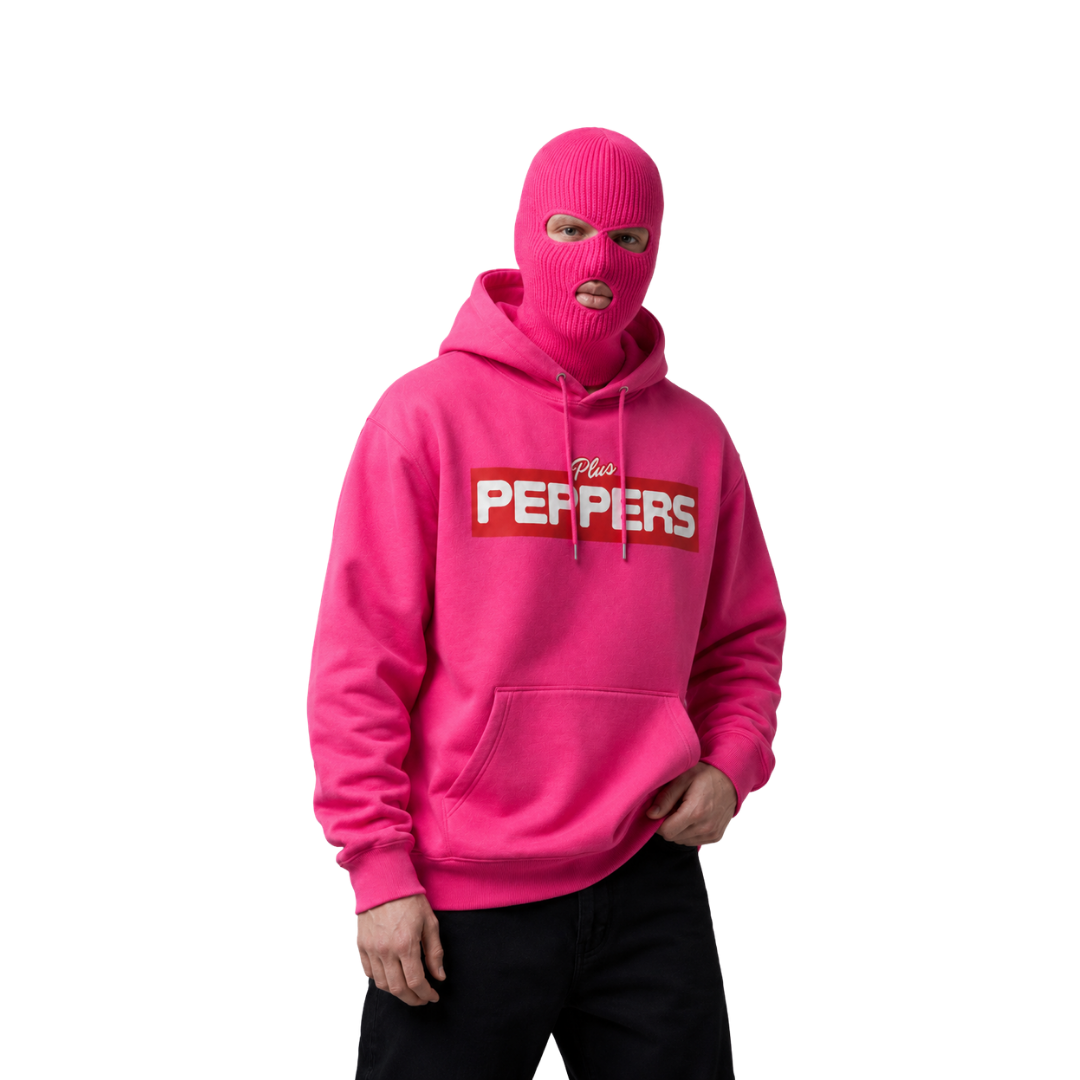 +Peppers Essentials Pink Hoodie