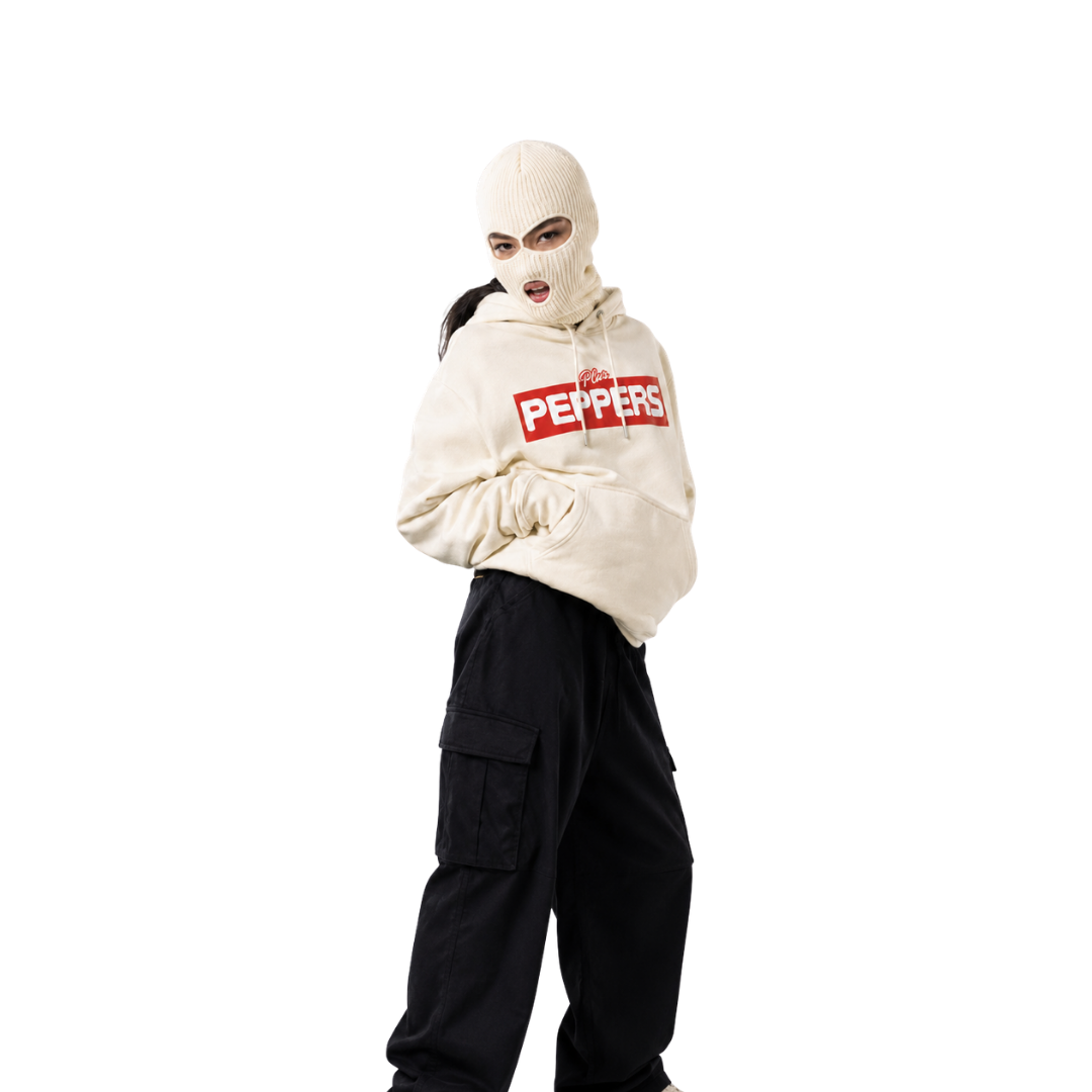 +Peppers Essentials Cream Hoodie