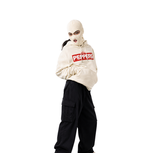 +Peppers Essentials Cream Hoodie