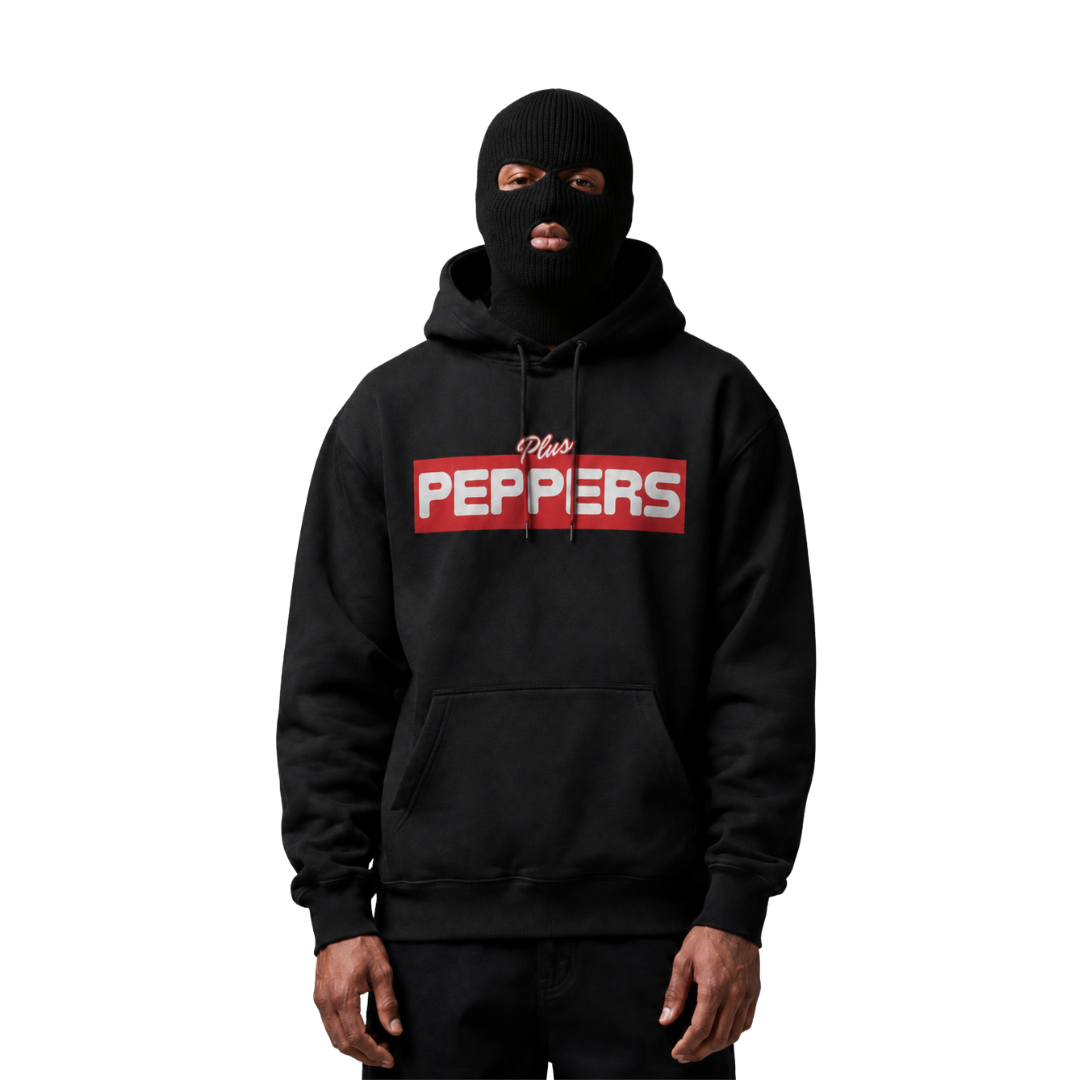 +Peppers Essentials Black Hoodie