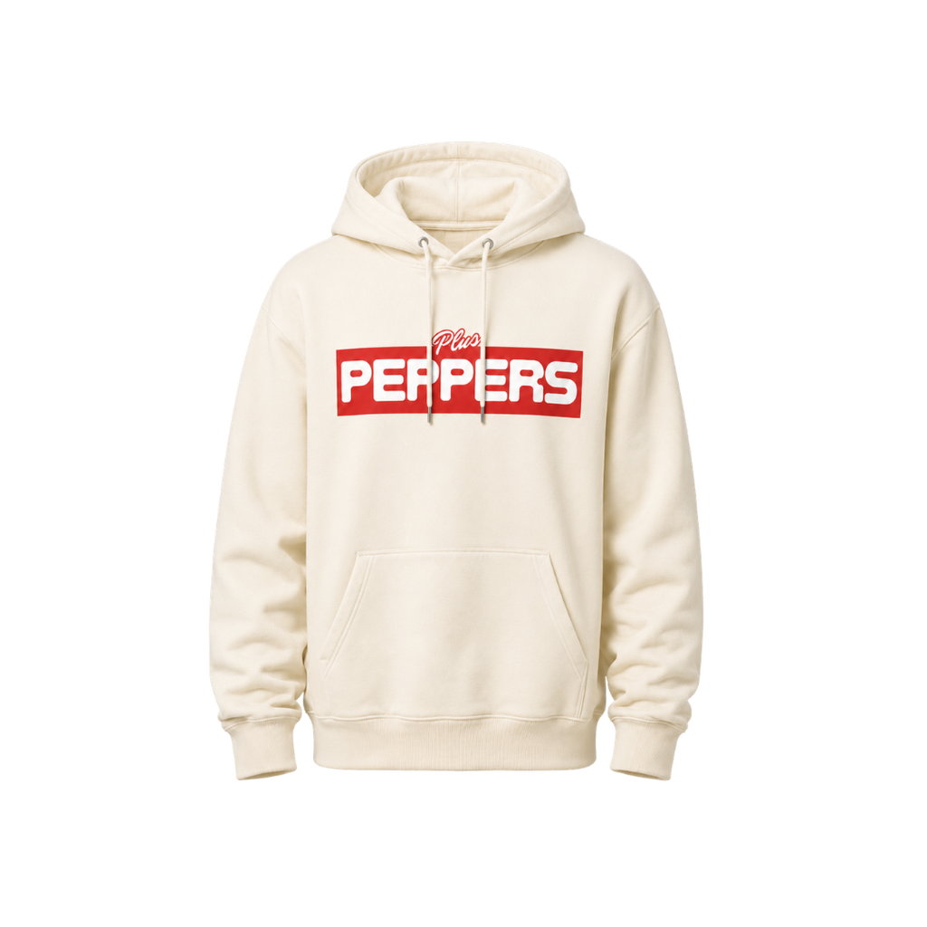 +Peppers Essentials Cream Hoodie