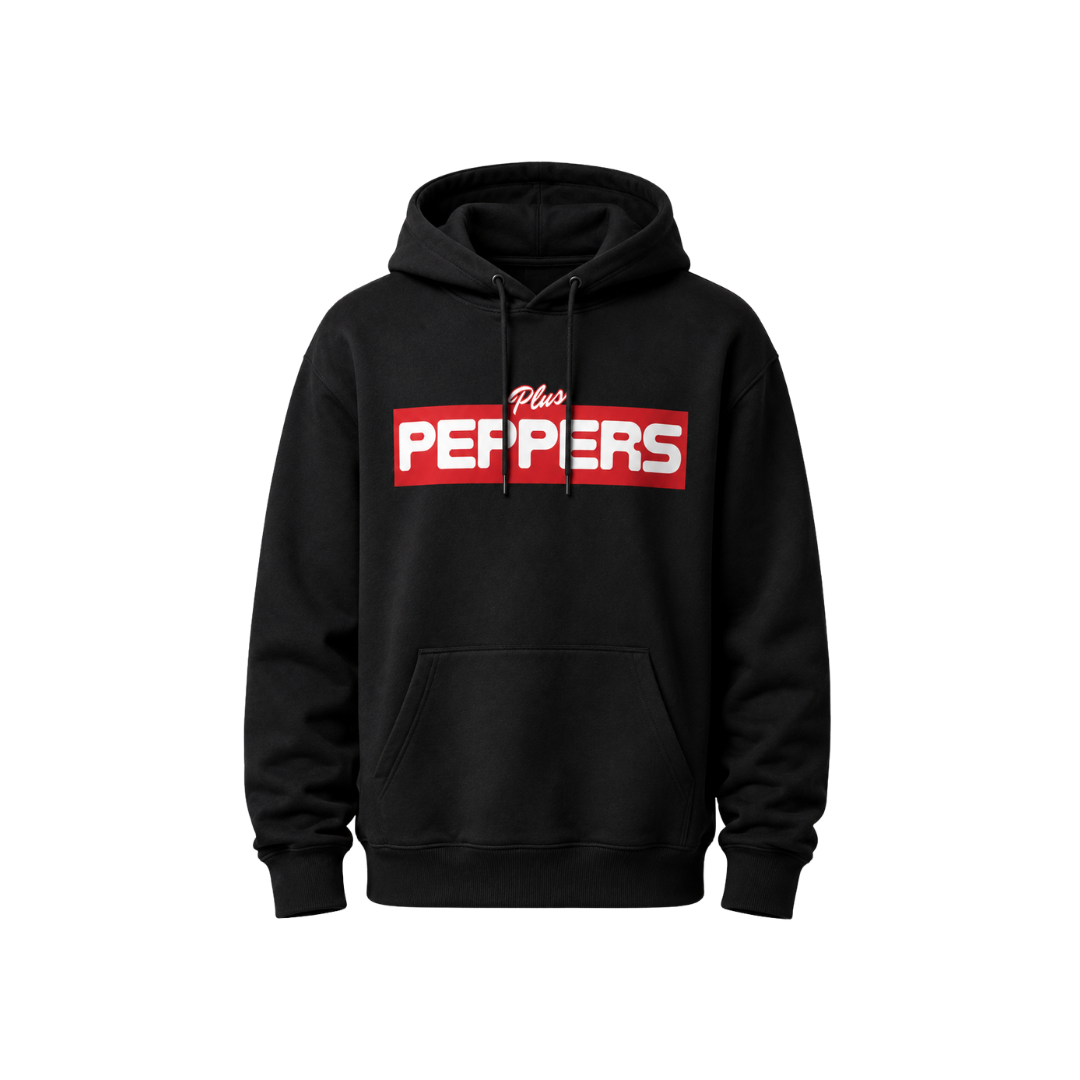 +Peppers Essentials Black Hoodie