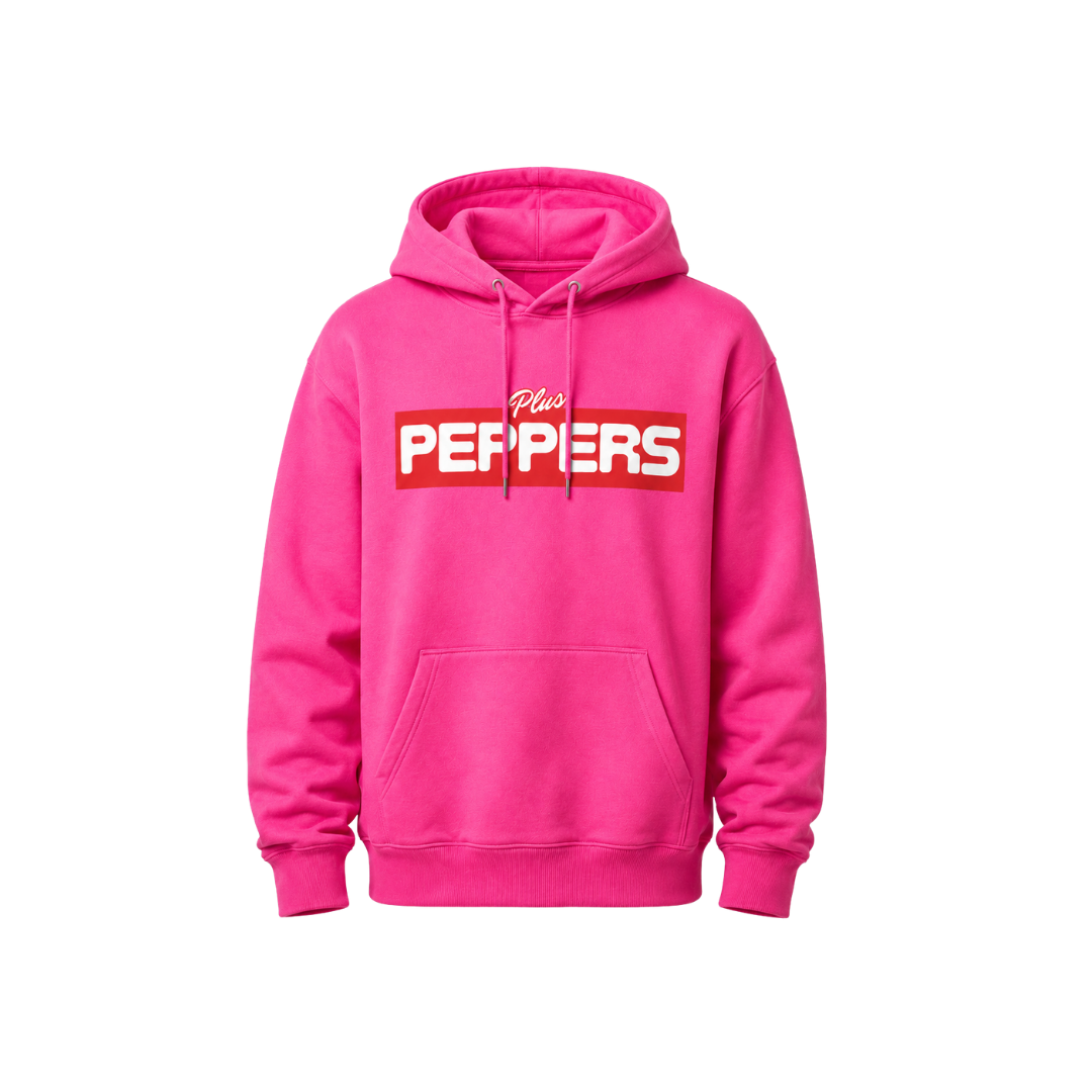 +Peppers Essentials Pink Hoodie